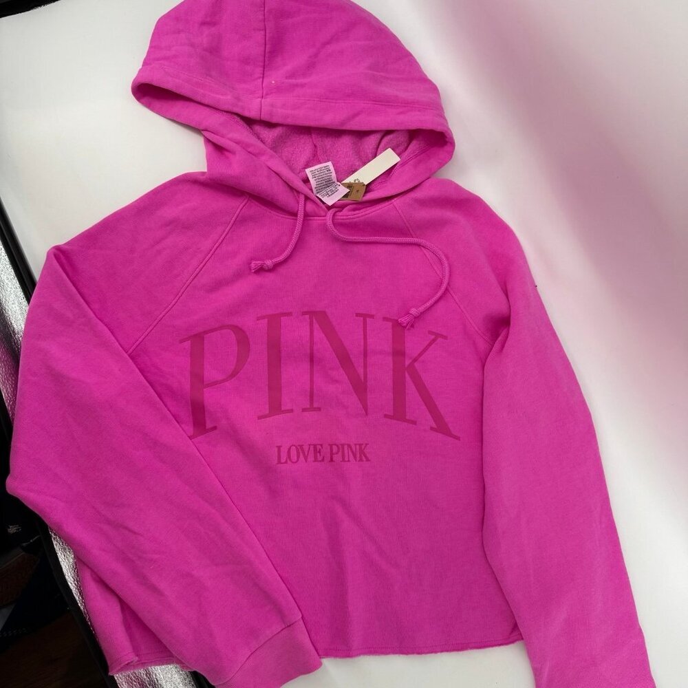 NWT PINK by Victoria’s Secret Pink Hoodie Size Large - Picture 1 of 6